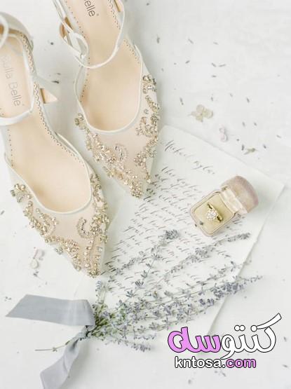بالصور: أشكال مختلفة لأحذية العروس,جزم عرائس مطرزه ومزينه بالورود, اجمل الاحذيه للعروسه kntosa.com_01_19_156