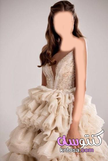 puffy ruffle dresses،فساتين المنفوشة بشكل كرانيش، فساتين المناسبات بشكل جديد 2021 kntosa.com_01_20_160