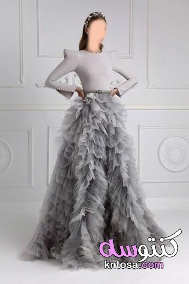 puffy ruffle dresses،فساتين المنفوشة بشكل كرانيش، فساتين المناسبات بشكل جديد 2021 kntosa.com_01_20_160
