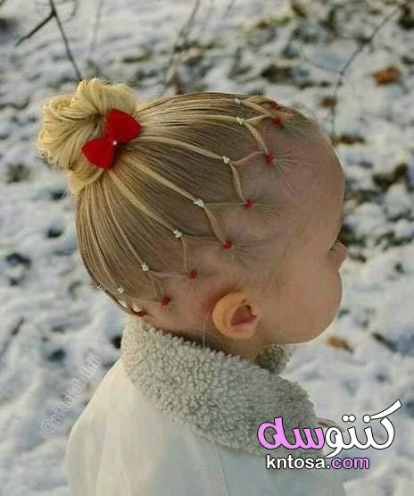 تسريحات شعر قصير للاطفال للعيد،تسريحات شعر للبنات الصغار سهلة،موديلات شعر للاطفال 2022 kntosa.com_01_21_161