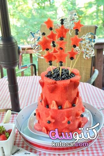 اصنع طبقة من كعكة البطيخ الوطنية ،كيكة البطيخ انستقرام 2022 kntosa.com_01_21_162