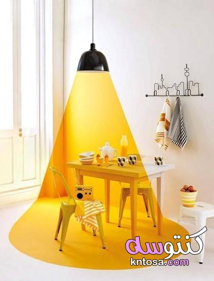 الأصفر في ديكورات المنزل,روعة اللون الأصفر في الديكورات الداخلية,استخدمي اللون الأصفر في ديكور منزلك kntosa.com_02_19_157