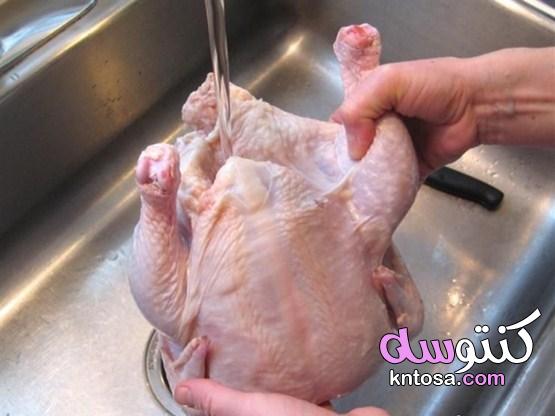 طرق لغسل الدجاج كيف تغسلين الدجاج بالخطوات آراء تعارض تنظيف الدجاج kntosa.com_03_19_156