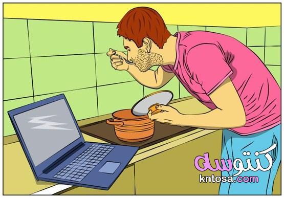 لماذا يجب أن تضع الكمبيوتر المحمول جانبًا أثناء تناول الطعام kntosa.com_03_21_161