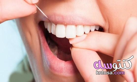 كيفية تنظيف الاسنان بالسواك وخيط الاسنان