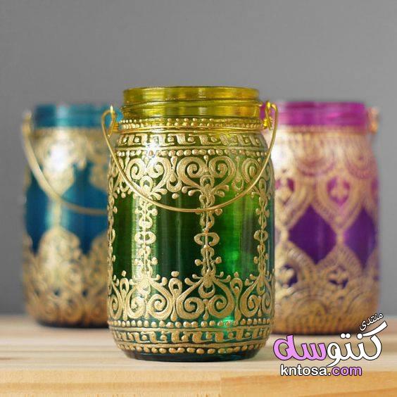 افكار لتزيين البيت لاستقبال رمضان,بالصور,أفكار رائعة لتزيين منزلك فى رمضان,استخدم البرطمانات الفارغة kntosa.com_04_19_155