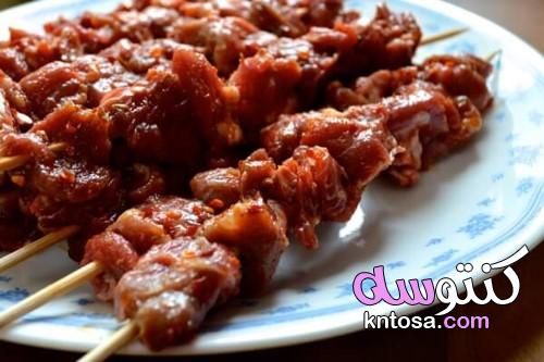 شيش اللحم بالصور,طريقة عمل شيش طاووق لحمة على الطريقة الصينية بالصور kntosa.com_05_19_156