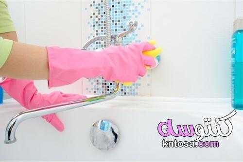 كيفية تنظيف البقع الصعبة في حوض الاستحمام kntosa.com_05_22_164