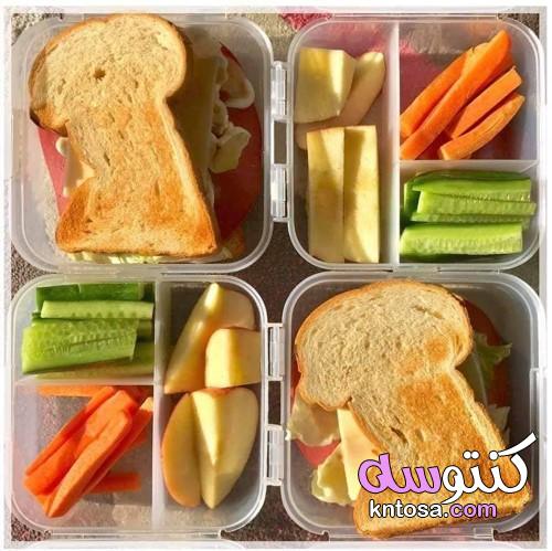 طريقة عمل lunch box , اشكال لانش باج للاطفال , افكار لوجبات الاطفال في الروضه kntosa.com_07_19_156