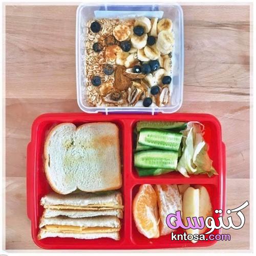 طريقة عمل lunch box , اشكال لانش باج للاطفال , افكار لوجبات الاطفال في الروضه kntosa.com_07_19_156