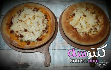 طريقة عمل طريقة تحضير بيتزا سهلة،طريقة تحضير البيتزا في المنزل،طريقة عمل خبز الثوم من العيش الفينو kntosa.com_08_20_157
