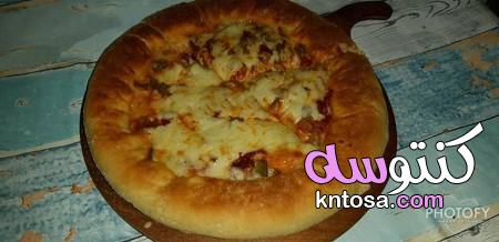 طريقة عمل طريقة تحضير بيتزا سهلة،طريقة تحضير البيتزا في المنزل،طريقة عمل خبز الثوم من العيش الفينو kntosa.com_08_20_157