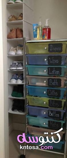طريقتي في تنظيم و ترتيب خزانة ملابس الاطفال بأفكار بسيطة،أفكار عملية لترتيب حاجيات طفلك الرضيع kntosa.com_10_20_157