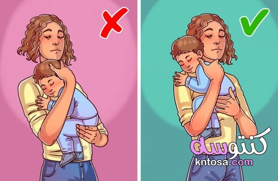 6 أخطاء شائعة عند حمل الطفل الرضيع يمكن أن يكون خطيرًا على صحته 2020 kntosa.com_10_20_157