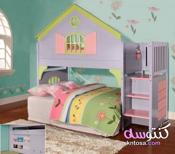 كيفية تزيين غرف الاطفال باشياء بسيطة,افكار لتزيين غرف الاطفال بنات,غرف نوم اطفال بسيطة وغير مكلفة kntosa.com_11_19_154