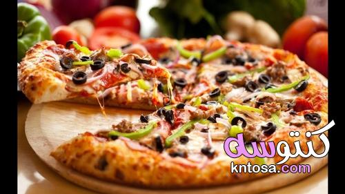 بيتزا المطاعم بكل أسرارها مع صلصة البيتزا بطريقة احترافية kntosa.com_11_21_163
