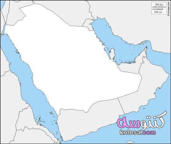 خريطة المملكة العربية السعودية صماء kntosa.com_11_22_164