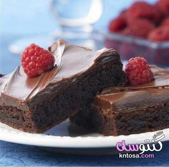 طريقة عمل كيك براونيز Cake brownies,براونيز مميزة بالصور,طريقة عمل كيك البراونيز السريعة kntosa.com_12_18_154