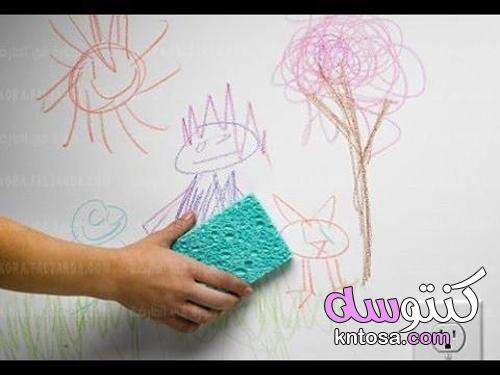 كيفية تنظيف الجدران من شخابيط الاولاد والبقع من غير خدش kntosa.com_12_21_162