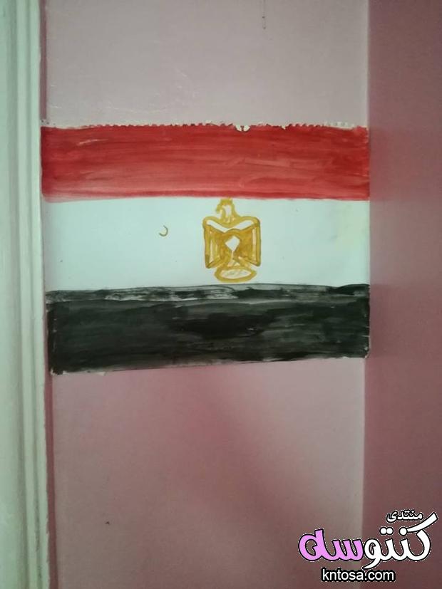 مفاجأة بنتى رسمت علم مصر بطريقه روعه 2019 kntosa.com_13_18_154