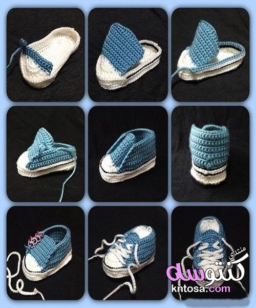 طريقة عمل أحذية للأطفال كروشيه بسهولة كبيرة تعرفي على طريقة عمل حذاء لطفلك 2019 kntosa.com_13_19_155