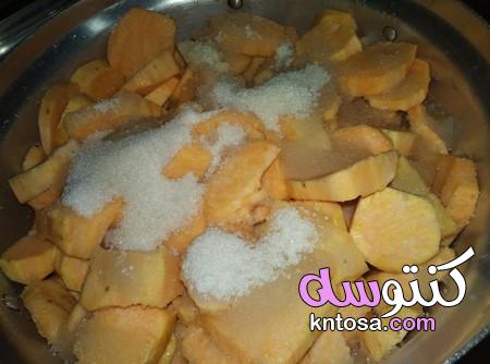 البطاطا الحلوه باقشطه بطريقه سهله جدا وطعم لذيذ مفيده جداا kntosa.com_13_19_157