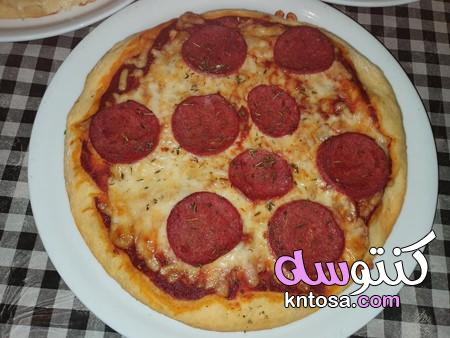 طريقة عمل البيتزا الايطالية مع العجينة وصوص بيتزا خطوة بخطوة kntosa.com_13_19_157