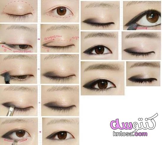 طريقة وضع ظلال العيون المناسب لشكل عينيكِ ولونهما kntosa.com_13_20_158