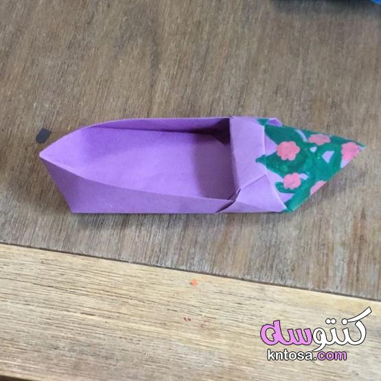 حذاء سندريلا من ورق،فن طي الورق،تعلّم كيف تصنع حذاء من ورق بطريقة سهلة2021 kntosa.com_13_20_160