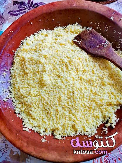 الكسكس المغربي بالخضار واللحم،طريقة عمل الكوسكوس المغربي بالدجاج kntosa.com_13_20_160