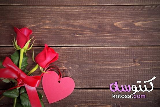 عيد الحب بطاقة هدية والورود الحمراء،خلفيات الفلانتاين Valentine kntosa.com_14_21_161
