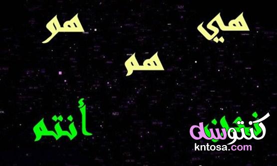 انواع الضمائر في اللغة العربية kntosa.com_14_21_162