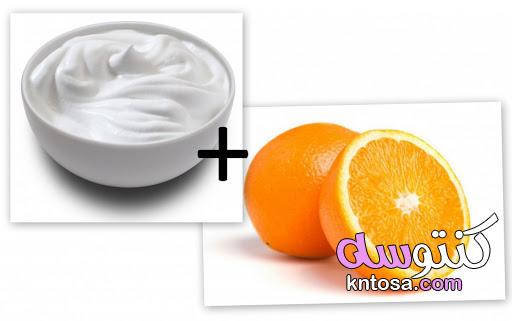 ماسك قشور البرتقال المجففة و اللبن لتفتيح البشرة kntosa.com_15_21_161