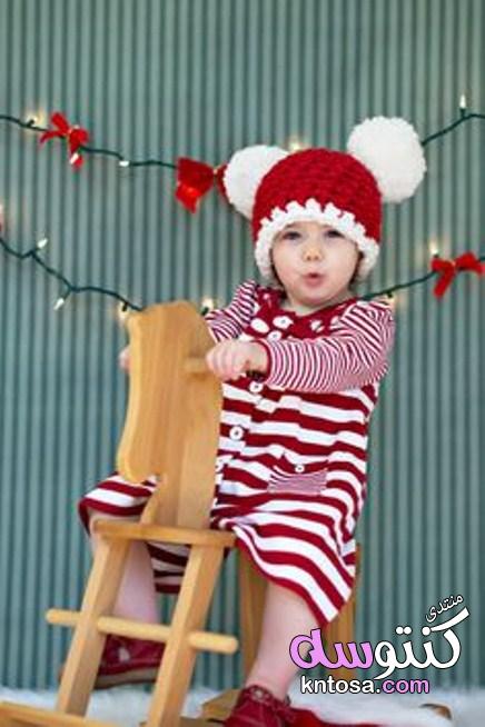 ملابس كريسماس للاطفال2019,ازياء وملابس بنوتات راس السنه,صور اطفال بزي بابا نويل kntosa.com_16_18_154