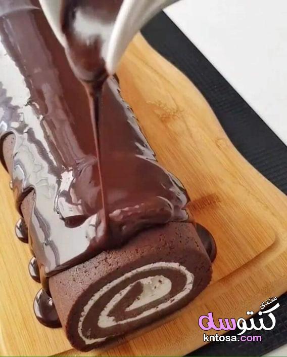 طريقة عمل سويسرول سهل,سويسرول الشوكولاتة,طريقة جديدة ومميزة للسويسرول الشهي بالشوكولاته بالصور kntosa.com_16_18_154