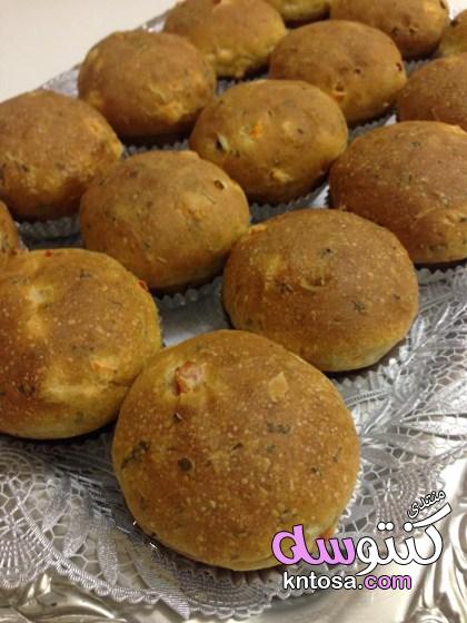 طريقة عمل خبزة الخضرة في الفرن,طريقة عمل خبزة الكوشة الليبية,طريقة سهلة ولذيذة لعمل خبزة الخضرة kntosa.com_17_19_155