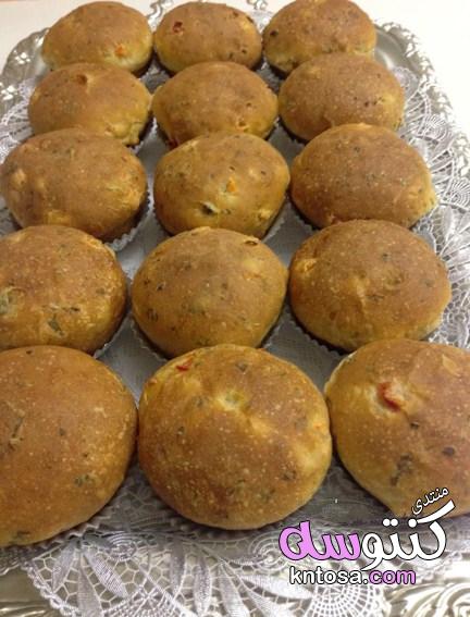 طريقة عمل خبزة الخضرة في الفرن,طريقة عمل خبزة الكوشة الليبية,طريقة سهلة ولذيذة لعمل خبزة الخضرة kntosa.com_17_19_155