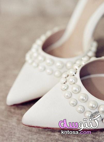 بالصور تجديد الحذاء القديم بالقماش,تزيين الحذاء بالدانتيل للعروسة,طريقه مختلفه لعمل حذاء العروسه2019 kntosa.com_18_19_155