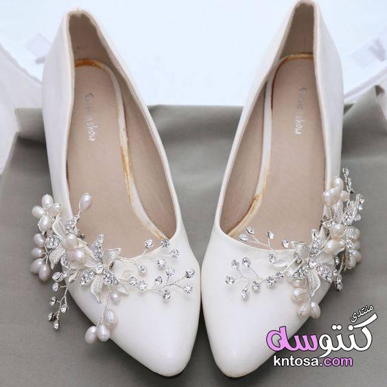 بالصور تجديد الحذاء القديم بالقماش,تزيين الحذاء بالدانتيل للعروسة,طريقه مختلفه لعمل حذاء العروسه2019 kntosa.com_18_19_155