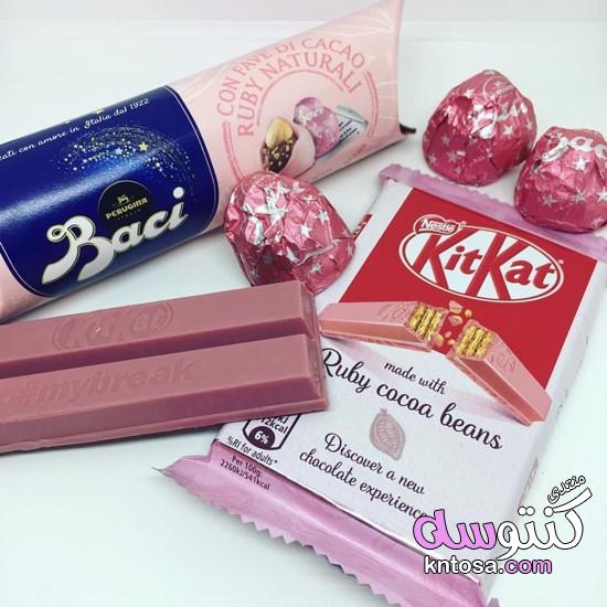 الشوكولاته الوردية,شوكولاتة كيت كات باللون الوردي,شوكولاتة الـ black,الجديد شوكولاتة pink kntosa.com_18_19_155