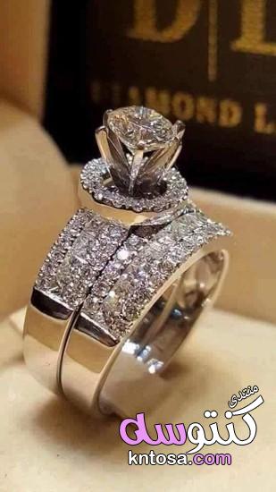 دبلة توينز الماس,خاتم توينز2020,دبل خطوبه 2019,اجمل خاتم الماس توينز,اجمل محابس خطوبة وزواج جديدة kntosa.com_18_19_155