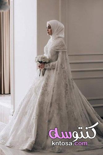 اشهر فساتين الزفاف للمحجبات 2022 kntosa.com_18_21_163