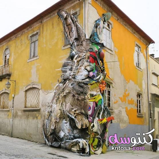 أرتور بوردالو.. فنان القمامة الذي حول المخلفات لإبداعات فنية رسم على الحوائط فنان القمامة 2020 kntosa.com_19_19_157