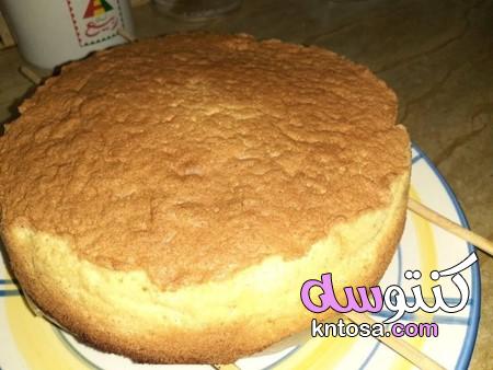 الكيكة الاسفنجية بدقيق الاسبونش،انجح طريقة للكيكة الاسفنجية، اسهل طريقة لعمل الكيكة الاسفنجية kntosa.com_20_19_157