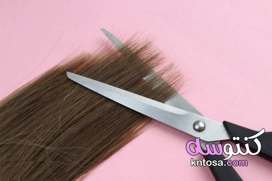 كيف أقص أطراف شعري في المنزل | الطريقة الصحيحة لقص أطراف الشعر kntosa.com_21_21_162