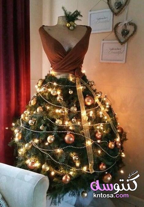 صور فستان على شكل شجرة الكريسماس,فستان شجرة الكريسماس إنستجرام,شجرة الكريسماس على شكل فستان 2019 kntosa.com_22_18_154