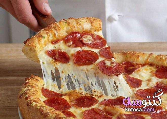 طريقة عمل البيتزا السريعة,مكونات البيتزا في البيت,تحضير البيتزا هت روعه,عجينه البيتزا بالخطوات kntosa.com_22_18_154