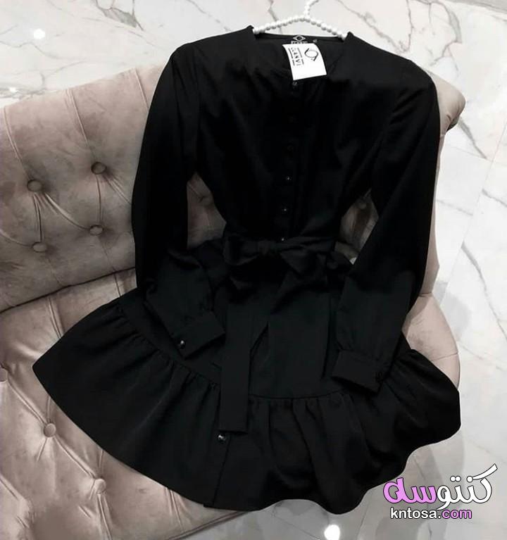 ملابس سوداء. احدث صيحات الملابس السوداء.ملابس بناتي شيك. kntosa.com_22_19_156