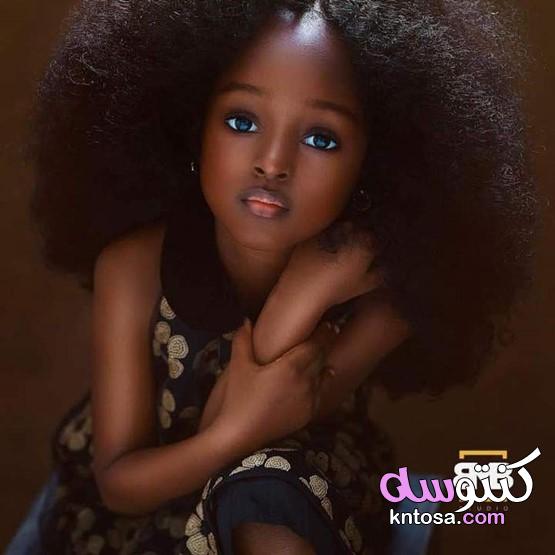 نيجيرية اجمل طفلة في العالم,شاهد طفلة نيجيرية تأسر القلوب بجمالها الاستثنائي,سمراء نيجيريا kntosa.com_23_19_156