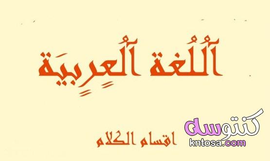 اقسام الكلام في اللغة العربية وتعريف الاسم والفعل والحرف kntosa.com_23_21_163